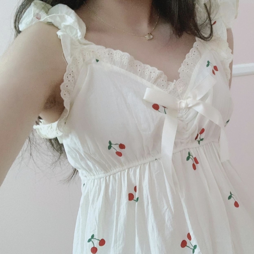 Cherry Print Summer Dress